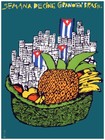 Movie Poster for film SEMANA de cine in Brazil.Cuban flag. Room wall art decor