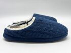Lakland Cable Knit Womens Blue Slippers   New With Tags   Size Small Uk 3 4