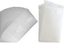 (100) Disc Binder Pages - White Replacement 2-Disc Sleeves - Holds 4 CDs DVDs