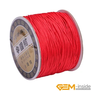 0.8mm Chinese Knot Nylon Cord Shamballa Macrame Beading String Sewing 120 Meters - Picture 1 of 109