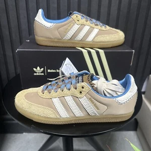 Adidas x Wales Bonner Samba Nylon Desert White Brown Größe UK 4 5 6 7 IH3261 - Bild 1 von 6