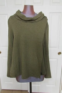 ROPA HÁBITAT PARA VIVIR EN MEZCLA LIGERA DE ALGODÓN KINIT VERDE/NEGRO Top M - Imagen 1 de 5