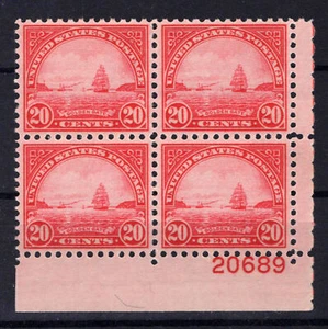 US 698 MNH XF+ Plate Block, Great Centering, PO Fresh Zayix Stamps 1024M0239 - Picture 1 of 2