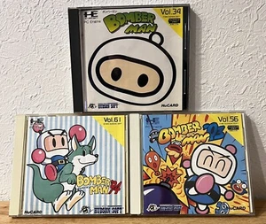 Hu-Card NEC PC Engine Bomberman 93 94 set Lot 3 Hudson (Good Condition) Japan - Picture 1 of 13