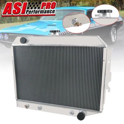 Radiador de 3 filas para 68-73 Dodge Coronet Challenger/70-73 Plymouth Barracuda EE. UU. Foto 1 de 4