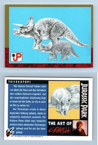 Triceratops #81 Jurassic Park 1993 Topps German Trading Card - Picture 1 of 1