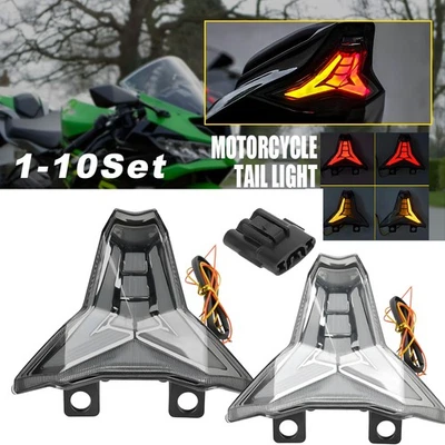 Luz LED integrada señal de giro trasera para KAWASAKI Ninja ZX-10R ZX-6R 2019-2023 Foto 1 de 4