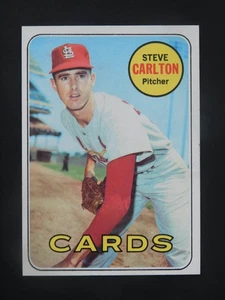 1969 Topps Baseball Card #255 Steve Carlton (EX-MT) - Picture 1 of 2