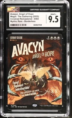 AVACYN, ANGEL OF HOPE Innistrad Remastered Borderless Movie Poster CGC 9.5 MTG - Image 1 of 2