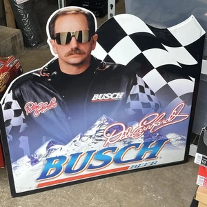 Letrero metálico de cerveza Busch de Dale Earnhardt NASCAR - Imagen 1 de 10