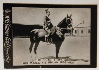 Ogden's Guinea Gold Card New Series 1 No.382 - Russian Army His Majesty's Uhlan  - Image 1 of 2