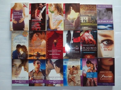 📚 LOT DE 17 LIVRES « HARLEQUIN » + 1 LIVRE « J'AI LU POUR ELLE » - EN BON ÉTAT - Photo 1/4