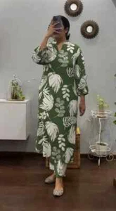 Indian Party Wear Kurti with Pant Set Bollywood Designer Ethnic Kurta Set Dress - Picture 1 of 4