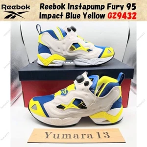 Reebok Instapump Fury 95 Impact Blue Yellow GZ9432 Men's Size - Picture 1 of 17