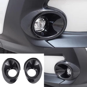 For Subaru Crosstrek 2024-25 Carbon Fiber Front Fog Light Lamp Cover Trim Frame - Picture 1 of 8