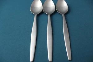 3 Place Oval Soup Spoons Gense FOCUS Satin 18-8 Stainless Sweden 6 7/8" - Picture 1 of 5