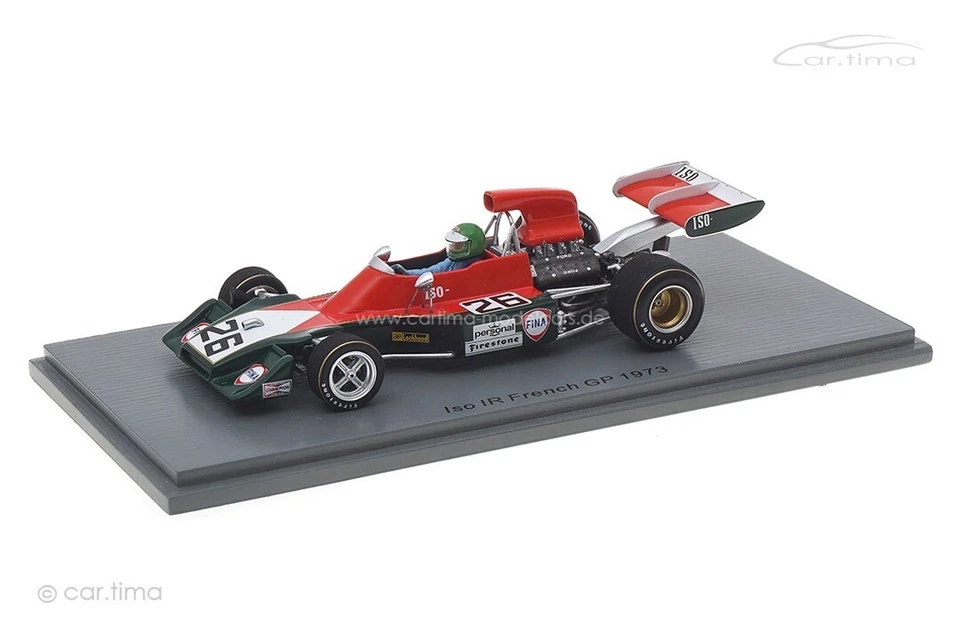 Iso Rivolta Ir #26 F1 French Gp 1973 Pescarolo Spark S7571 1/43 Formula One