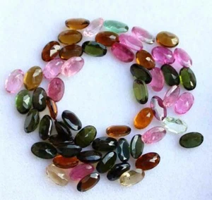 Natural Tourmaline 13.90 Ct 3*5mm Oval Cut Multi Color Loose Gemstones Lot - Picture 1 of 3