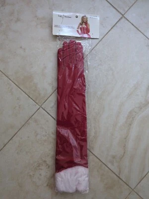 GUANTES LARGOS DE PIEL SINTÉTICA SATINADA Leg Avenue A1018 Nuevos en Caja Foto 1 de 2