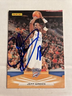 2009 Panini Jeff Green Autographed Card Oklahoma City Thunder #230 CB1516 - Image 1 of 2