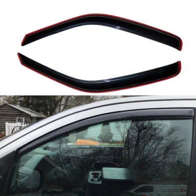 2Pcs In-Channel Window Visor for 2004-2015 Nissan Titan King Cb/Extended Cab Foto 1 de 4