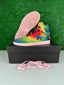 Size 8 - Jordan 1 Retro OG High x J Balvin Tie Dye - Picture 1 of 9