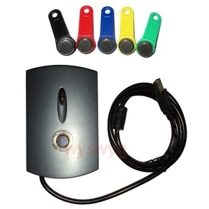 TM DS1990A-F5 1990A+F5 USB iButton / Dallas Key Reader Free 5 ibutton Tags - Picture 1 of 2