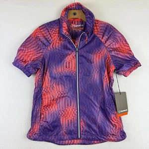 Sunice Sport Sophia Windwear X20 Jacket Short Sleeve Purple Coral Womens Small S - Picture 1 of 8