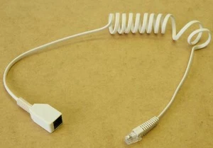 4' RJ9 Modular Plug to RJ9 Modular Socket for Handset Cord Extension M/F Male to - Picture 1 of 3