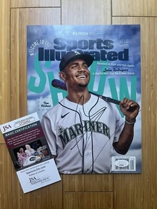 Julio Rodriguez Signed Magazine Sports Illustrated Cover Autograph MLB Mariners - Picture 1 of 3
