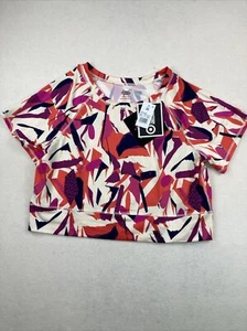 J. Dow Fitness Size 2X Black History Month Women's Short Sleeve Crop Top NWT - Picture 1 of 14