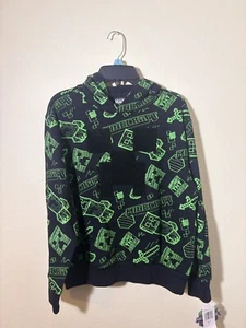 Boys Minecraft Fleece Hoodie- Size Small NWT - Picture 1 of 4