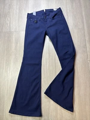 Rag & Bone Denim Jeans Flare Women Size 31 32x32 Indigo Blue Color USA Made - Image 1 of 4