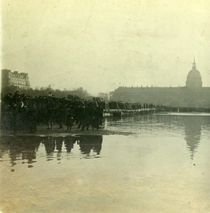 Esplanade des Invalides Flood Paris France Old Photo Stereo 1910 - Picture 1 of 3
