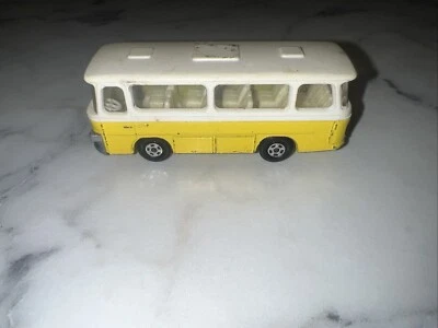 Vintage 1970 Matchbox Superfast # 12 Setra Coach Lemon Yellow Bus - Image 1 of 4