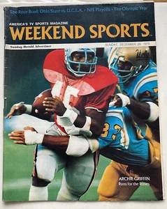 1975 Weekend Sports Magazine. Archie Griffin Cover. Rose Bowl, Olympics, more - Picture 1 of 7
