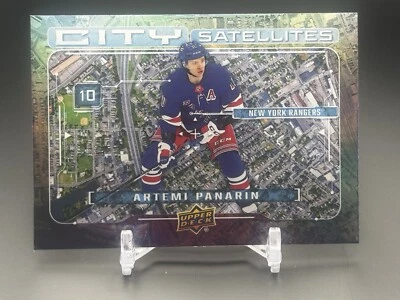 2024-25 Upper Deck Series 1 City Satellites Speckle Artemi Panarin #CS-18 - Image 1 of 2