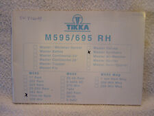 TIKKA M 595/695 RH gun catalog manual