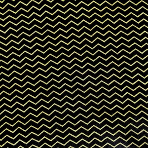 3 YARDS NEW Black and Green CHEVRON PRINT Fabric Quilting Crafts Home Decor - Picture 1 of 5