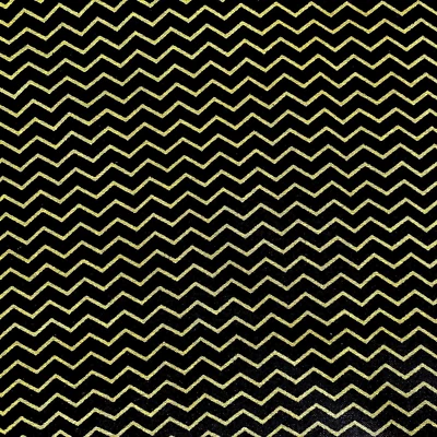 3 YARDS NEW CHEVRON PRINT Fabric Green and Black Quilting Crafts Home Decor - Image 1 of 4
