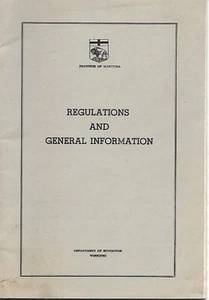 Provincia de Manitoba - Departamento de educación - Regulaciones escolares - c1949 (GP06) - Imagen 1 de 1