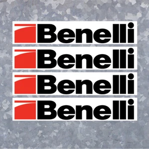 4x 1"x5" Benelli Decals - Stickers Decals Vinyl Shotgun Logo Firearms Hunting - Picture 1 of 1