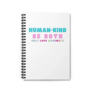 Cuaderno Espiral OnlyLove Movement HUMAN KIND - Línea Reglada - Imagen 1 de 5