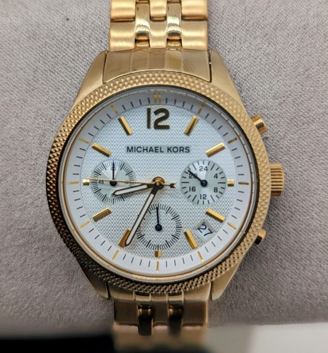 Orologio donna Michael Kors Ritz tono oro quadrante bianco MK6132