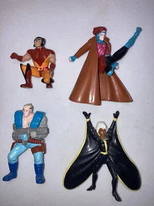 1991 Marvel X-Men PVC Figures Wolverine, Gambit, Storm, Cable Lot of 4 RARE 3.5" - Picture 1 of 19