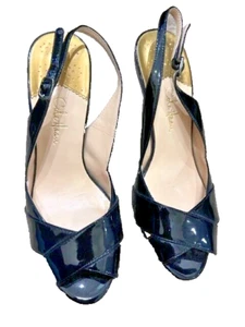 Décolleté Cole Haan 'Aurora Air' punta aperta slingback nere vernice US 7B - Foto 1 di 9