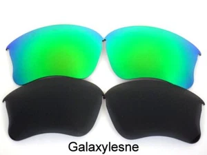 Lentes de repuesto Galaxy para gafas de sol Oakley Flak Jacket XLJ negras y verdes - Imagen 1 de 9