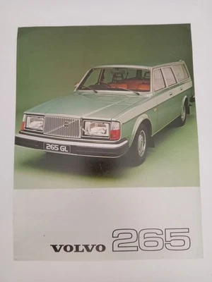 VOLVO 265 ESTATE CARS orig 1977 UK Mkt Sales Leaflet Brochure - DL GL - Image 1 of 4