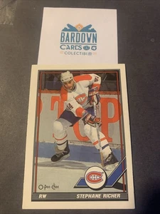 1991-92 O-Pee-Chee Stephane Richer Montreal Canadiens #369 - Picture 1 of 2