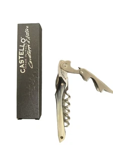 Castello Buffalo Horn Waiters Corkscrew, hand crafted in Italy - Picture 1 of 2